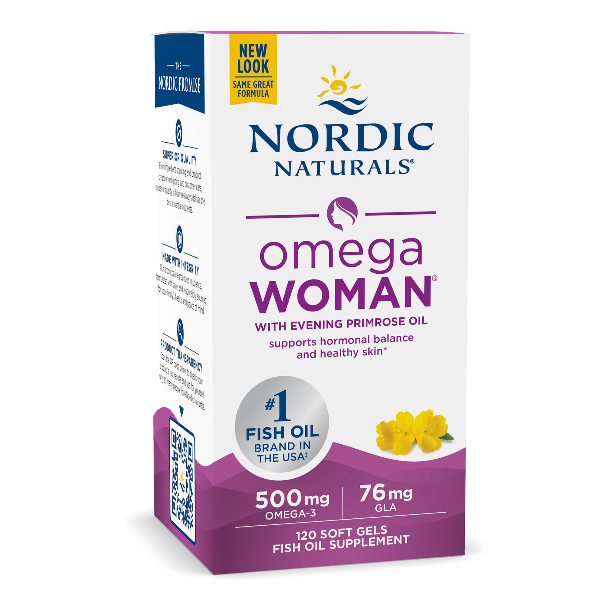 Nordic Naturals Omega Woman With Evening Primrose Oil 120 Softgels Onelife Singapore