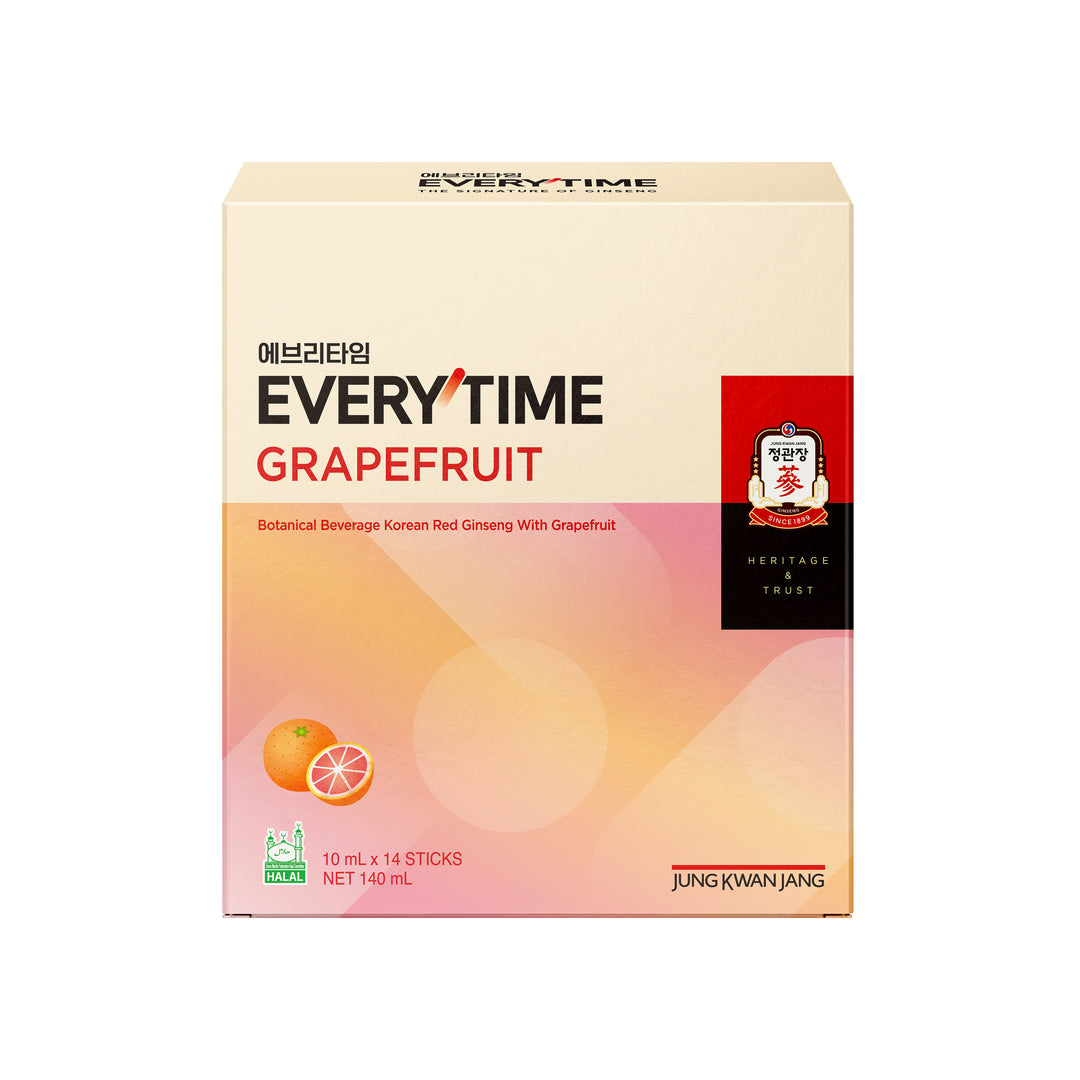 Korean Red Ginseng Everytime V - Grapefruit Flavour 10ml x 14 sticks