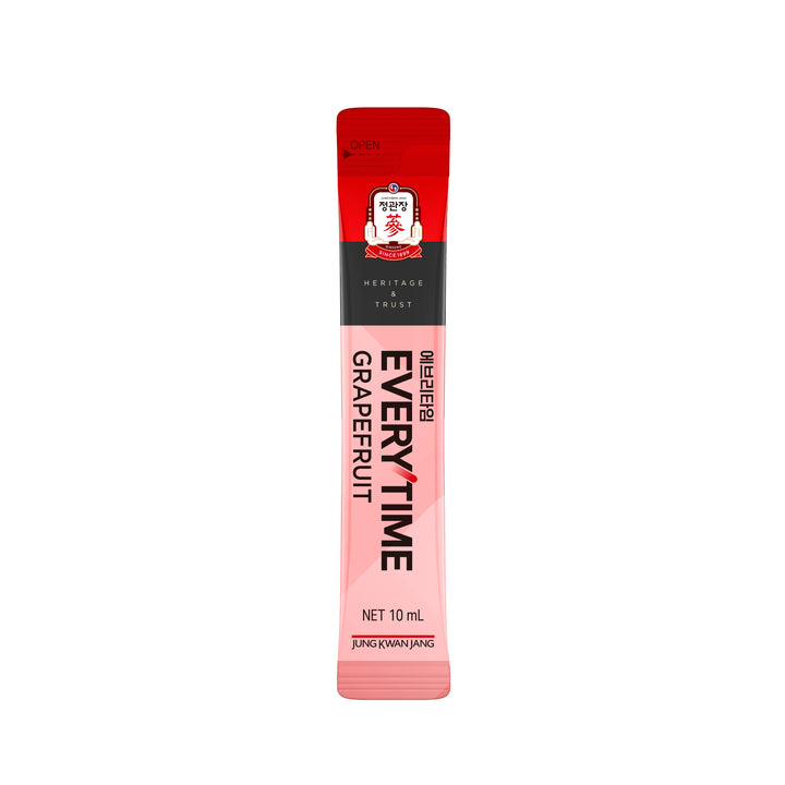 Korean Red Ginseng Everytime V - Grapefruit Flavour 10ml x 14 sticks