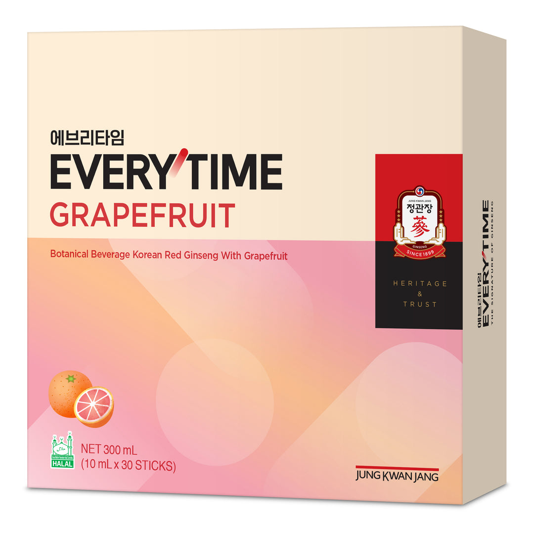 Korean Red Ginseng Everytime V - Grapefruit Flavour 10ml (30 sticks)