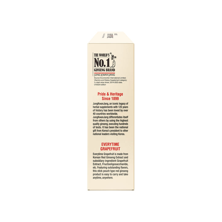 Korean Red Ginseng Everytime V - Grapefruit Flavour 10ml (30 sticks)