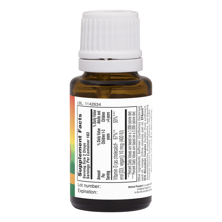 Animal Parade® Vitamin D3 400 IU Liquid Drops