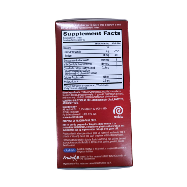 Move Free Advanced PRO with Hi-Absorption Chondroitin and Glucosamine + MSM 120 coated tablets
