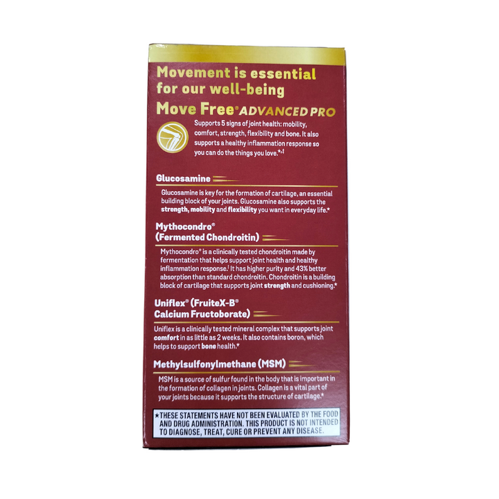 Move Free Advanced PRO with Hi-Absorption Chondroitin and Glucosamine + MSM 120 coated tablets
