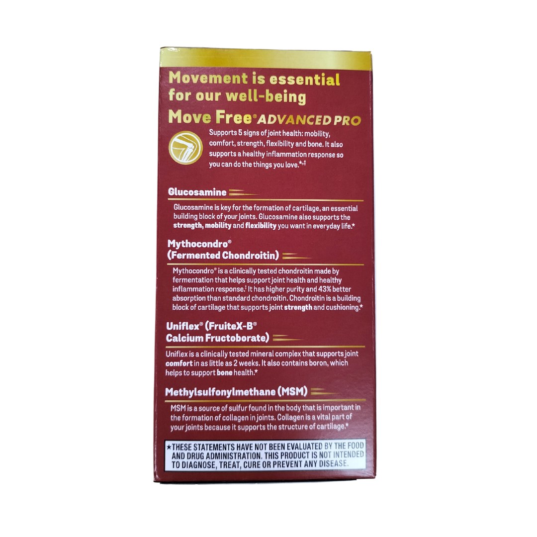 Move Free Advanced PRO with Hi-Absorption Chondroitin and Glucosamine ...