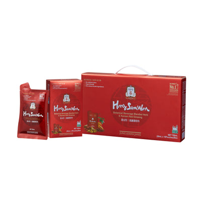 Hong Sam Won Korean Red Ginseng and Blended Herb 50ml x (15 Pouches or 30 Pouches)