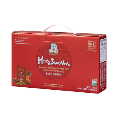 Hong Sam Won Korean Red Ginseng and Blended Herb 50ml x (15 Pouches or 30 Pouches)