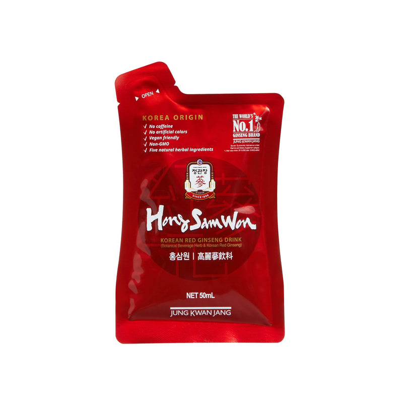 Hong Sam Won Korean Red Ginseng and Blended Herb 50ml x (15 Pouches or 30 Pouches)