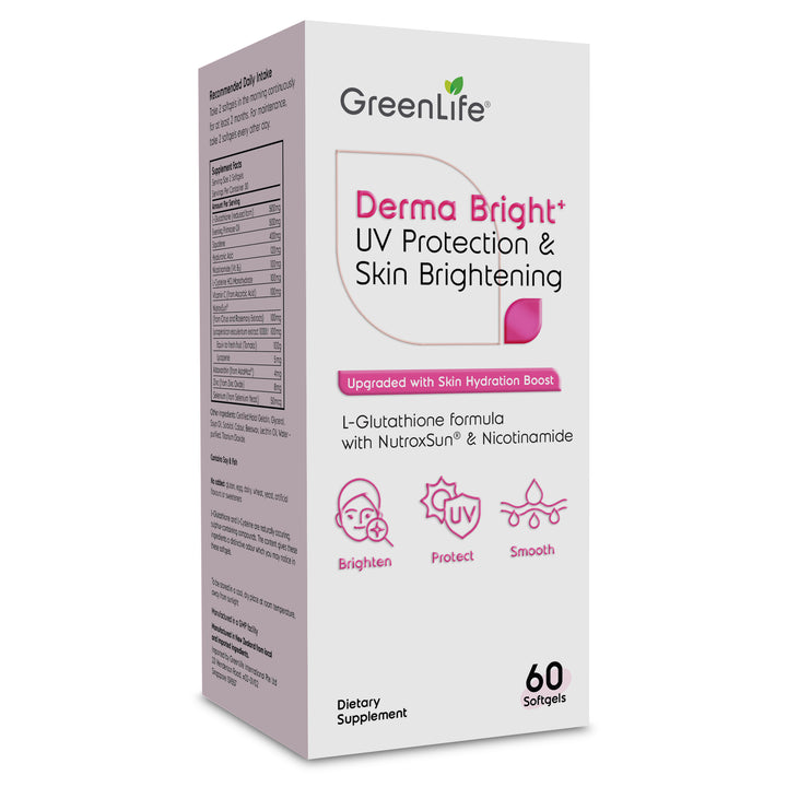 Derma Bright⁺ UV Protection &amp; Skin Brightening 60 Softgel