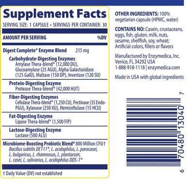 Enzymedica Digest Digest Complete +PROBIOTICS