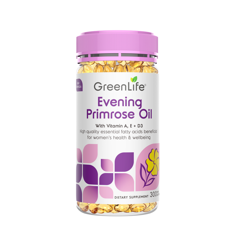 [Buy 1 Free 1] Evening Primrose Oil with Vitamin A, E + D3 (Improved Formula)