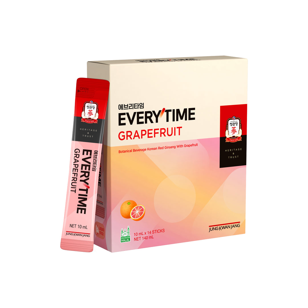 Korean Red Ginseng Everytime V - Grapefruit Flavour 10ml x 14 sticks
