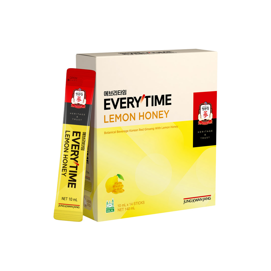 Korean Red Ginseng Everytime V - Lemon Honey Flavour 10ml (14 sticks)