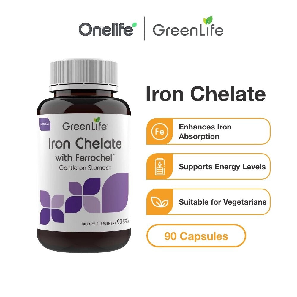 Iron Chelate with Ferrochel - 90 capsules