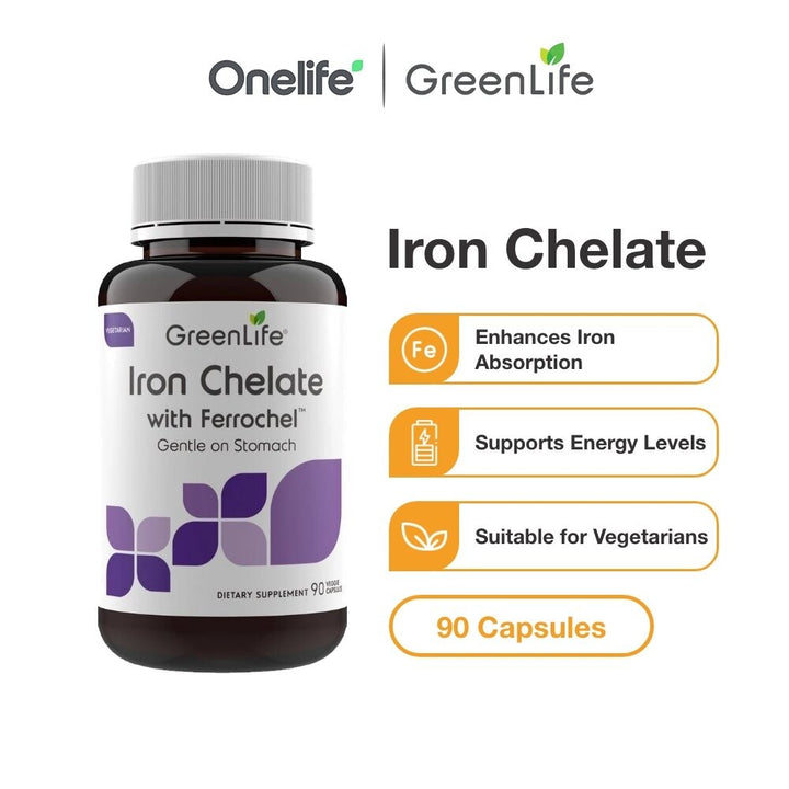Iron Chelate with Ferrochel - 90 capsules