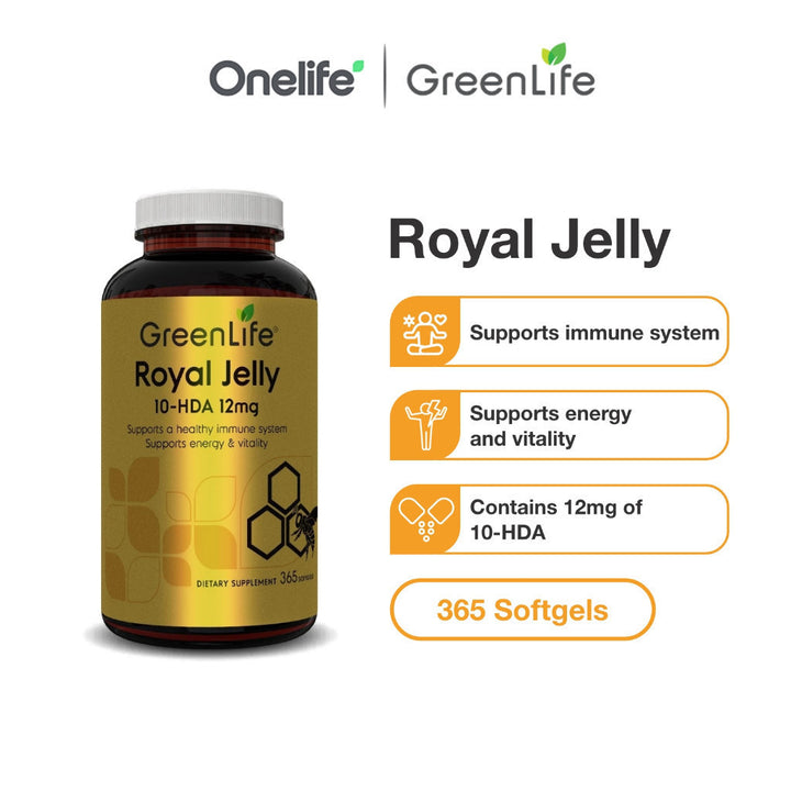 Royal Jelly 10HDA 12mg- 365 softgels
