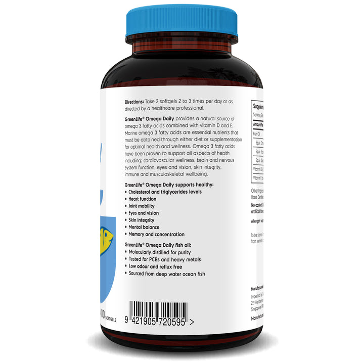 Omega Daily | Omega 3 1000mg 400 softgels