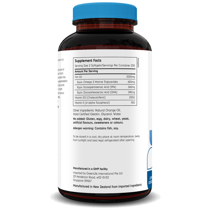 Omega Daily | Omega 3 1000mg 400 softgels