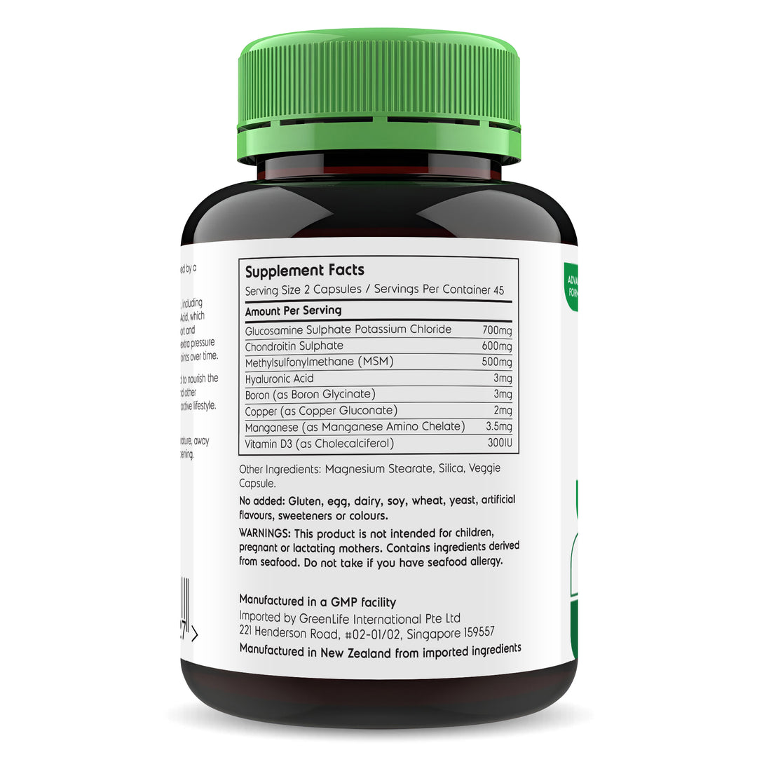 Joint Support (Glucosamine + Chondroitin + MSM + Hyaluronic Acid &amp; Boron)