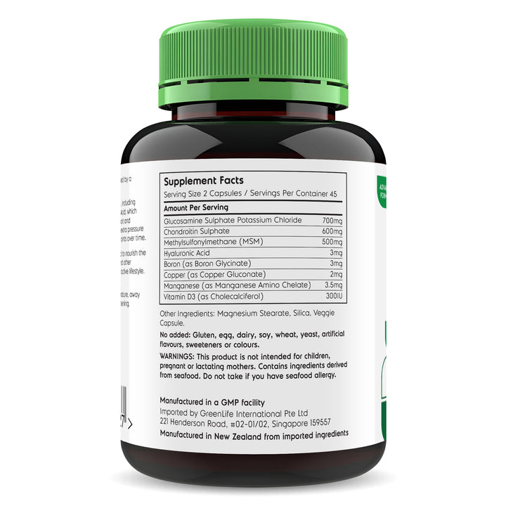 Joint Support (Glucosamine + Chondroitin + MSM + Hyaluronic Acid &amp; Boron)