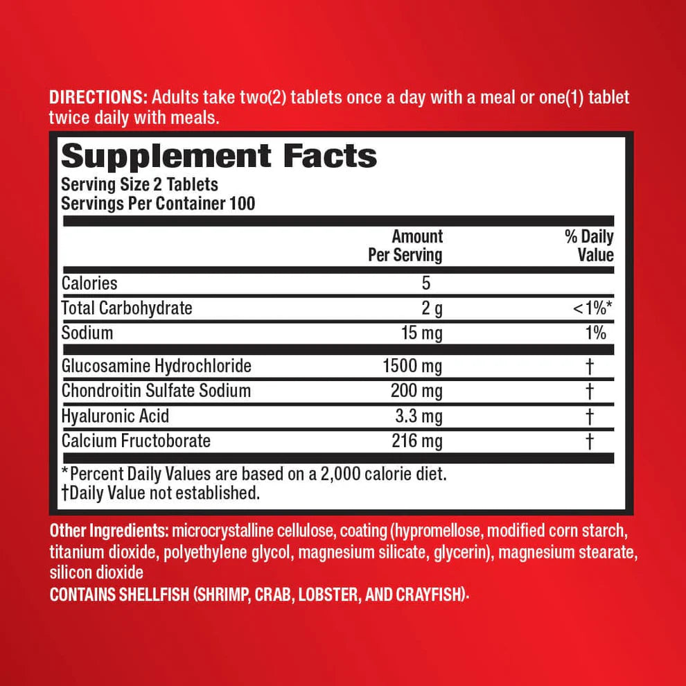 [Bundle of 2 @ 40%] Move Free Advanced (Glucosamine 1500mg + Chondroitin 200mg) Joint Supplements 80 tablets