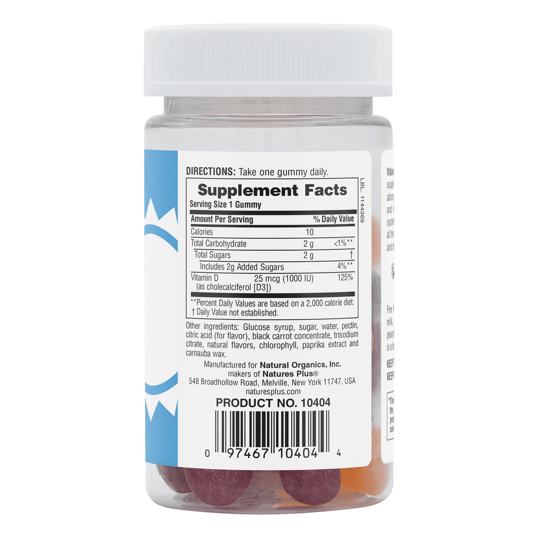 Vitamin D3 1000 IU Gummies 60 servings