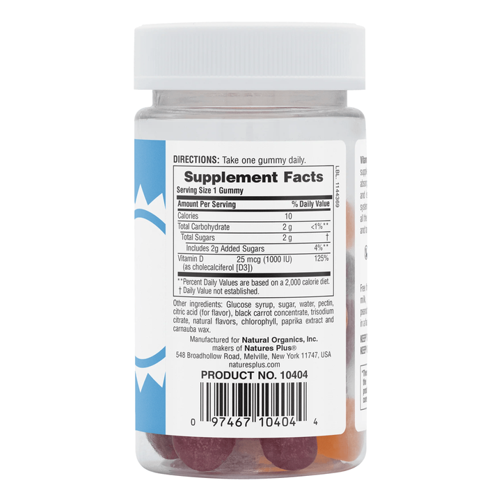 Vitamin D3 1000 IU Gummies 60 servings