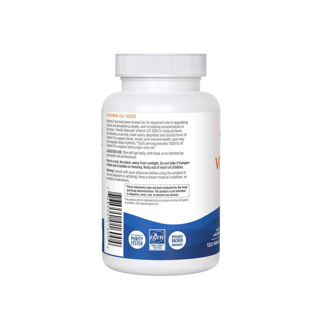 Vitamin D3 1000IU 120 mini softgels