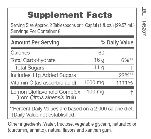 Liquid Vitamin C 1000mg Liquid (236ml) Travel Size