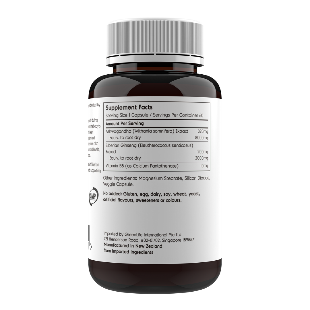 Stress Relief | Ashwagandha + Siberian Ginseng
