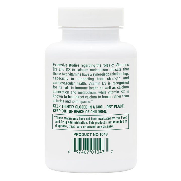 Vitamin D3 + Vitamin K2 - 90 capsules