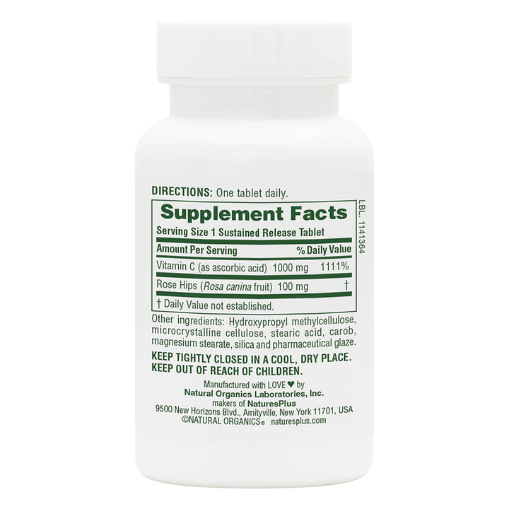 Vitamin C 1,000 Sustained Release w/ Rose Hips Tablets