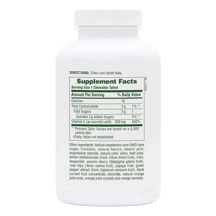 Chewable Vitamin C - Orange Juice C 500mg