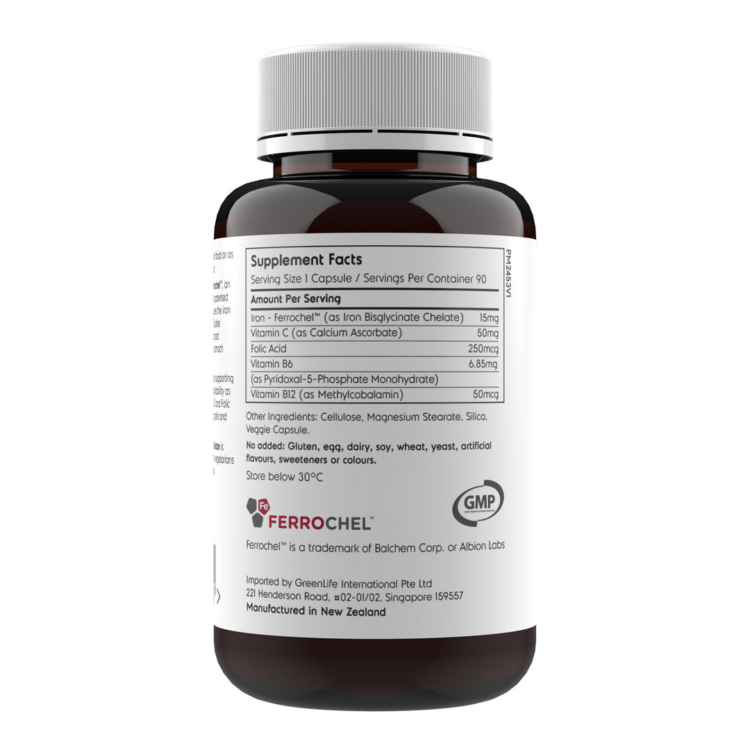 Iron Chelate with Ferrochel - 90 capsules