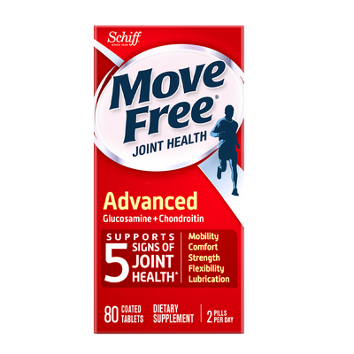 Move Free Advanced (Glucosamine 1500mg + Chondroitin 200mg) Joint Supplements 80 tablets
