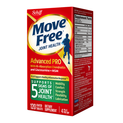 Move Free Advanced PRO with Hi-Absorption Chondroitin and Glucosamine + MSM 120 coated tablets