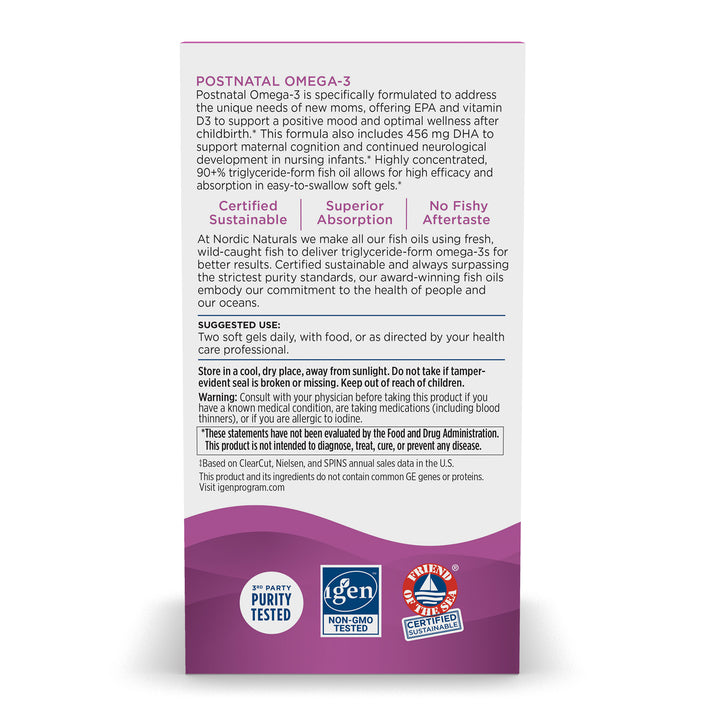 Postnatal Omega-3 60 softgels