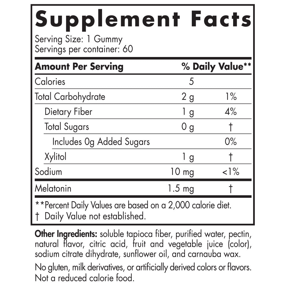 Zero Sugar Melatonin Gummies