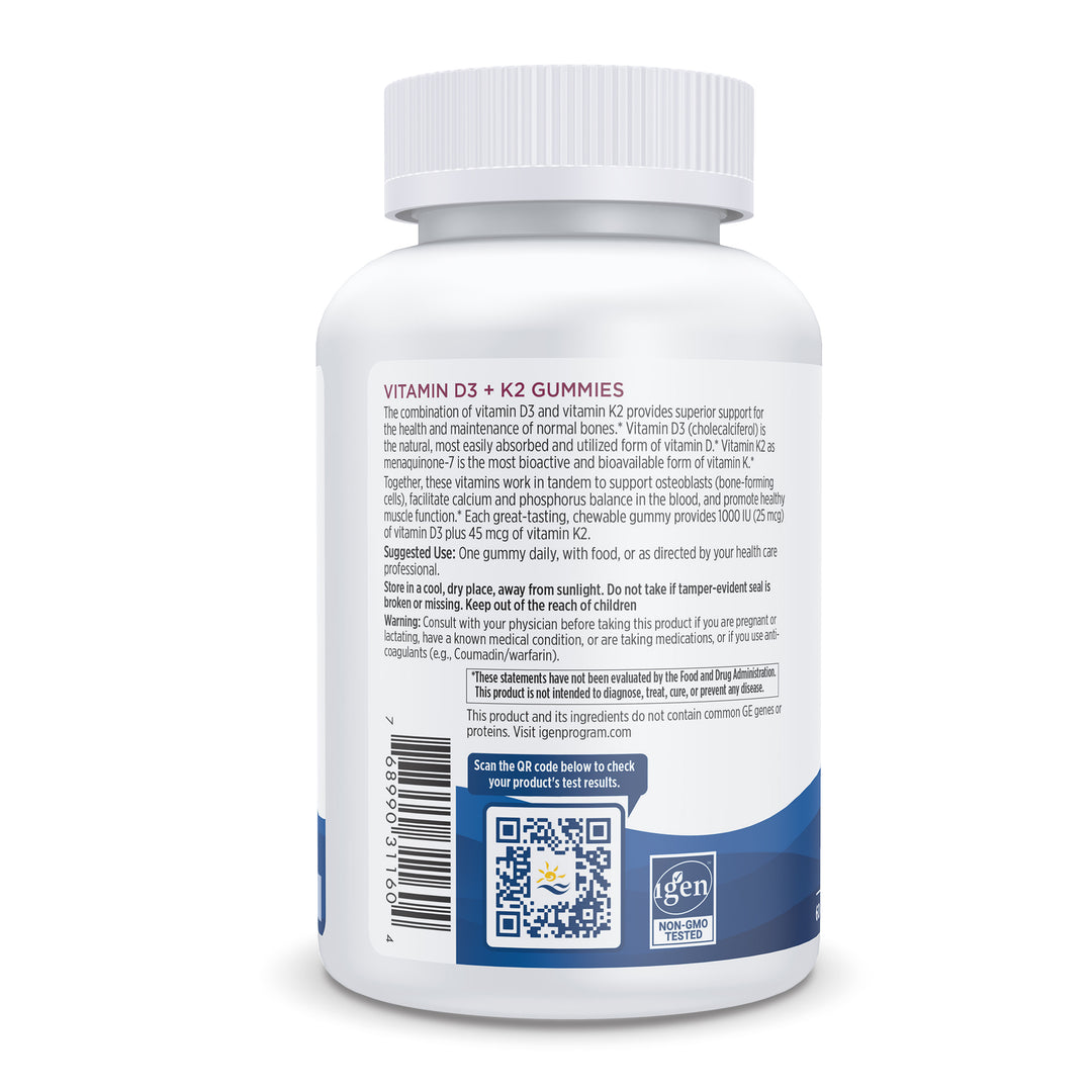 Vitamin D3 + K2 - 60 Gummies