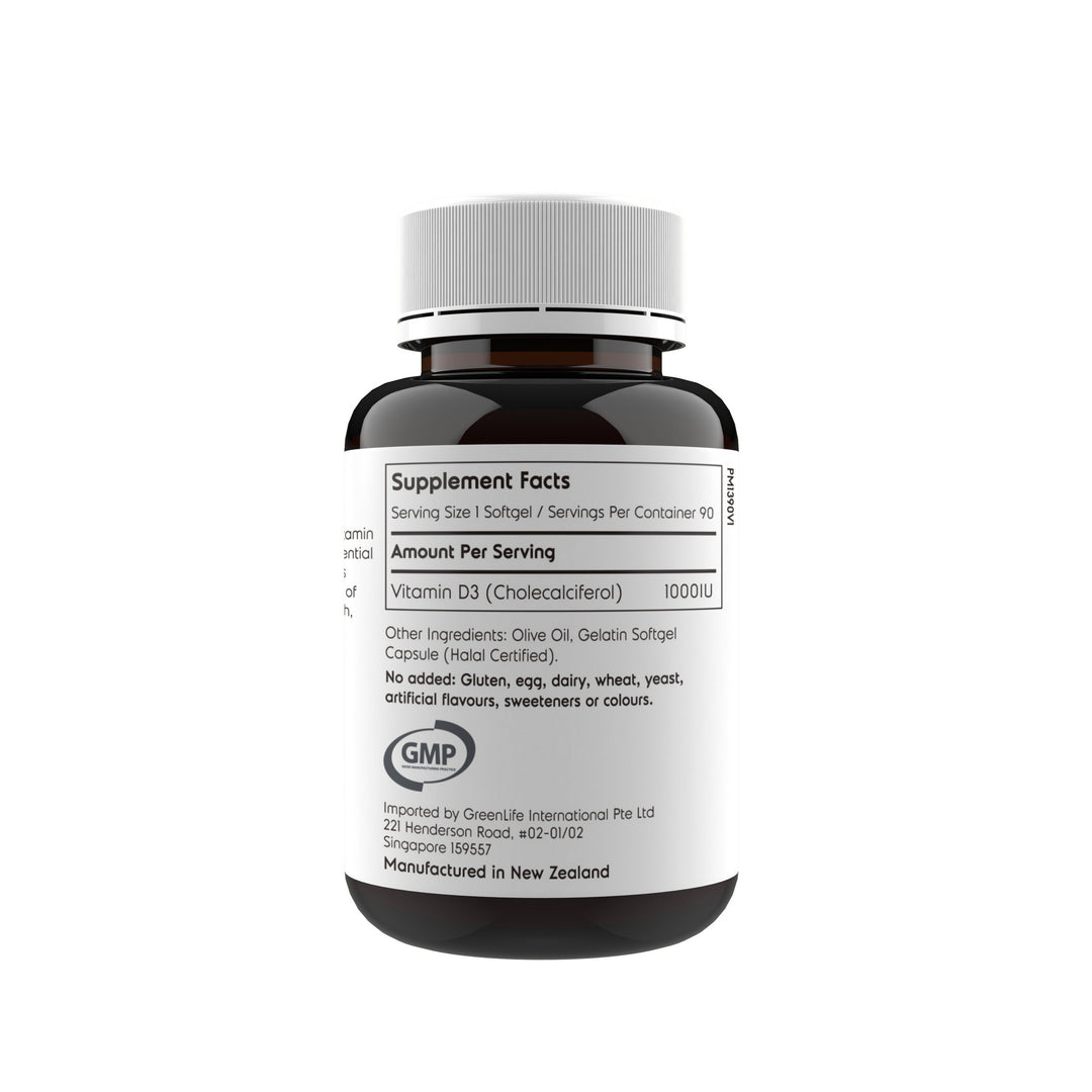 Vitamin D3 1000IU - 90 soft gels