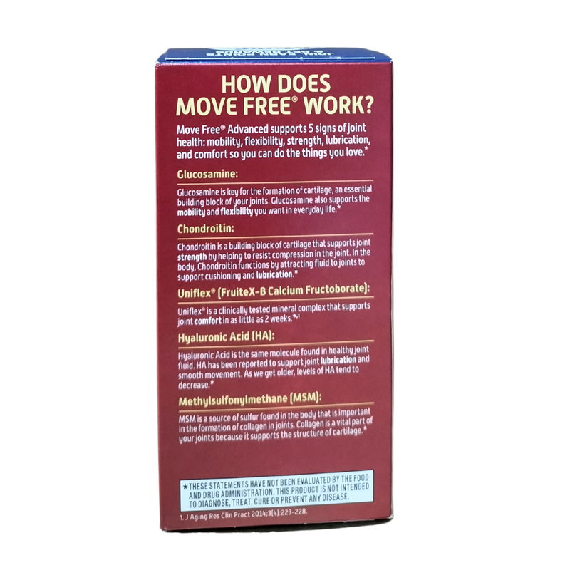 Move Free Advanced Plus MSM, Glucosamine + Chondroitin 120 coated tabl ...