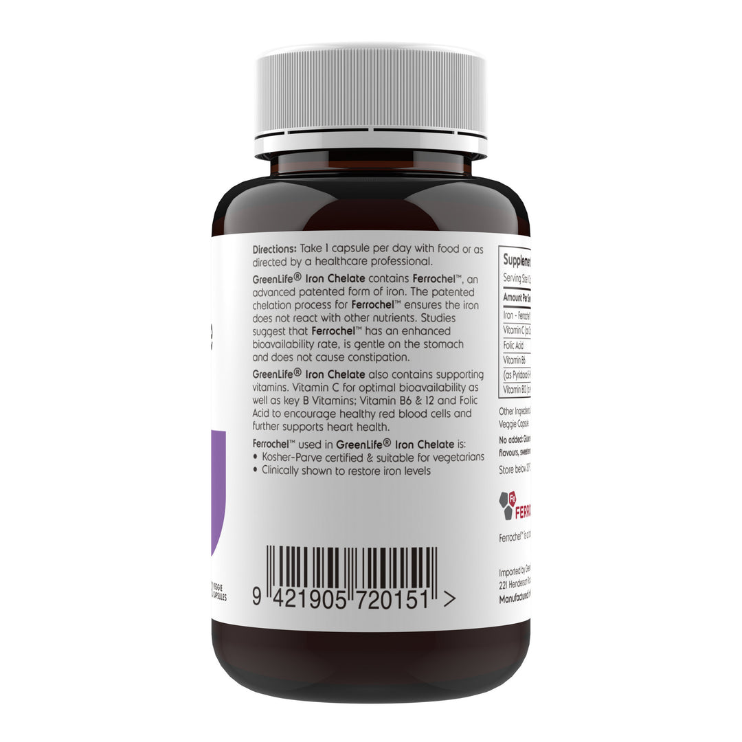 Iron Chelate with Ferrochel - 90 capsules