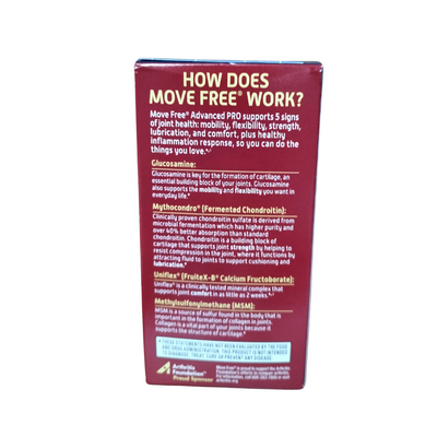 Move Free Advanced PRO with Hi-Absorption Chondroitin and Glucosamine + MSM 120 coated tablets