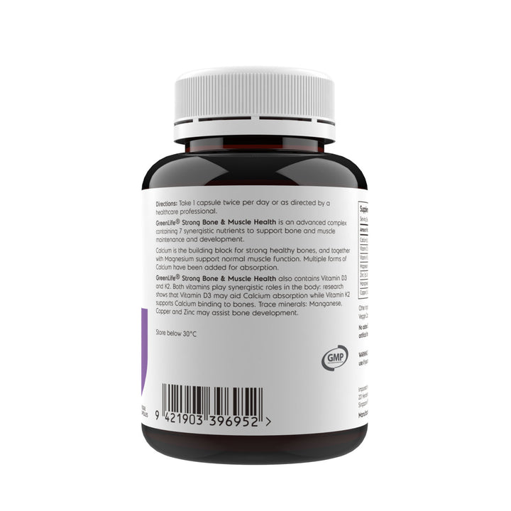 Strong Bone &amp; Muscle Health (Calcium + Magnesium) - 90 Veggie Capsules